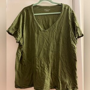 Two T-shirts different greens